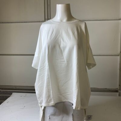 EILEEN FISHER Bateau Neck Box Top Women's Size XS White | eBay