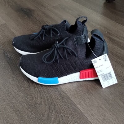 Adidas NMD 5 Women's / 4 Youth R1 PK Primeknit OG Running Shoes Black  GZ0066 | eBay