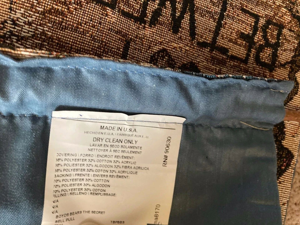 Boyds Girl Bears "EL SECRETO" Just Between Us tapiz campana tirar colgante de pared Foto 4 de 4