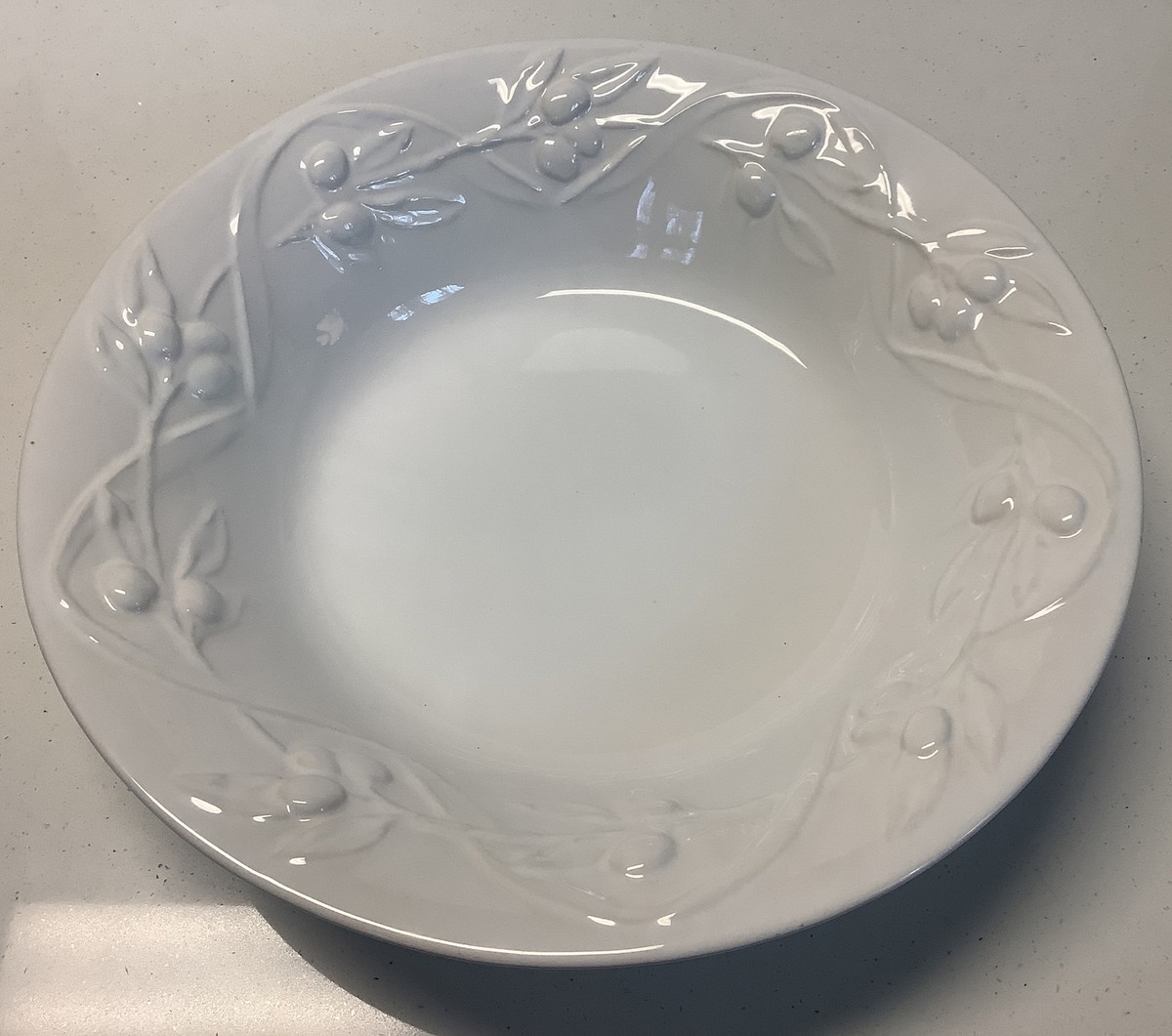 Williams Sonoma I Patrizi Large 15” Pasta Bowl Repaired Chip