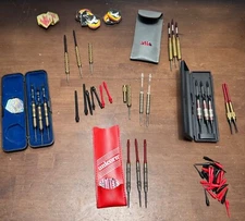 Steel & soft Tip Darts Bundle Lot - 4 Sets of darts - plus extras pieces & parts