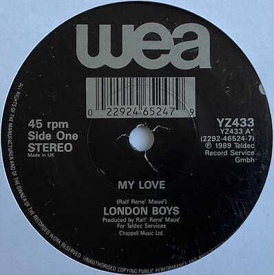 London Boys - My Love - 7'' Vinyl Single