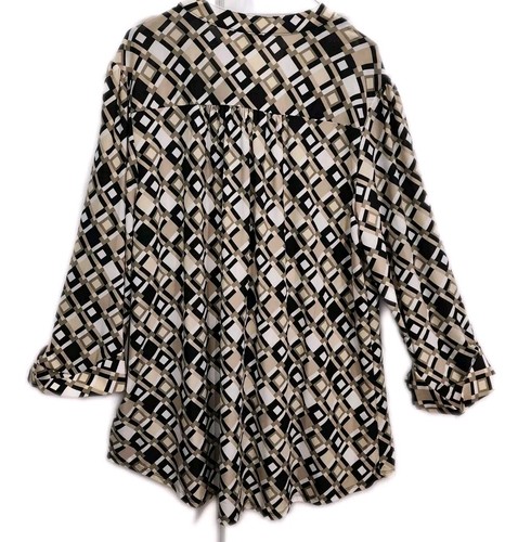 Cocomo Übergröße 1X Damen Tunika Oberteil 3/4 Arm Stretch Neu mit Etikett - Bild 10 von 13