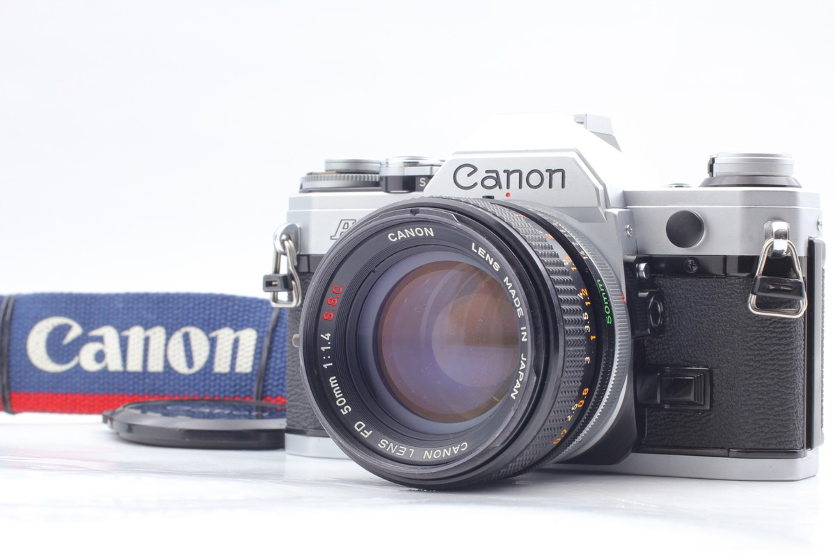 N MINT+] Canon AE-1 35mm SLR Film Camera + FD 50mm f1.4 SSC S.S.C. 