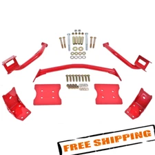 BMR Suspension TBR004 Red Torque Box Reinforcement Plate Kit for 79-04 Mustang