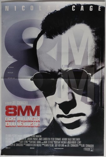 8mm (1999) Thai Promo movie Poster Original RARE!!