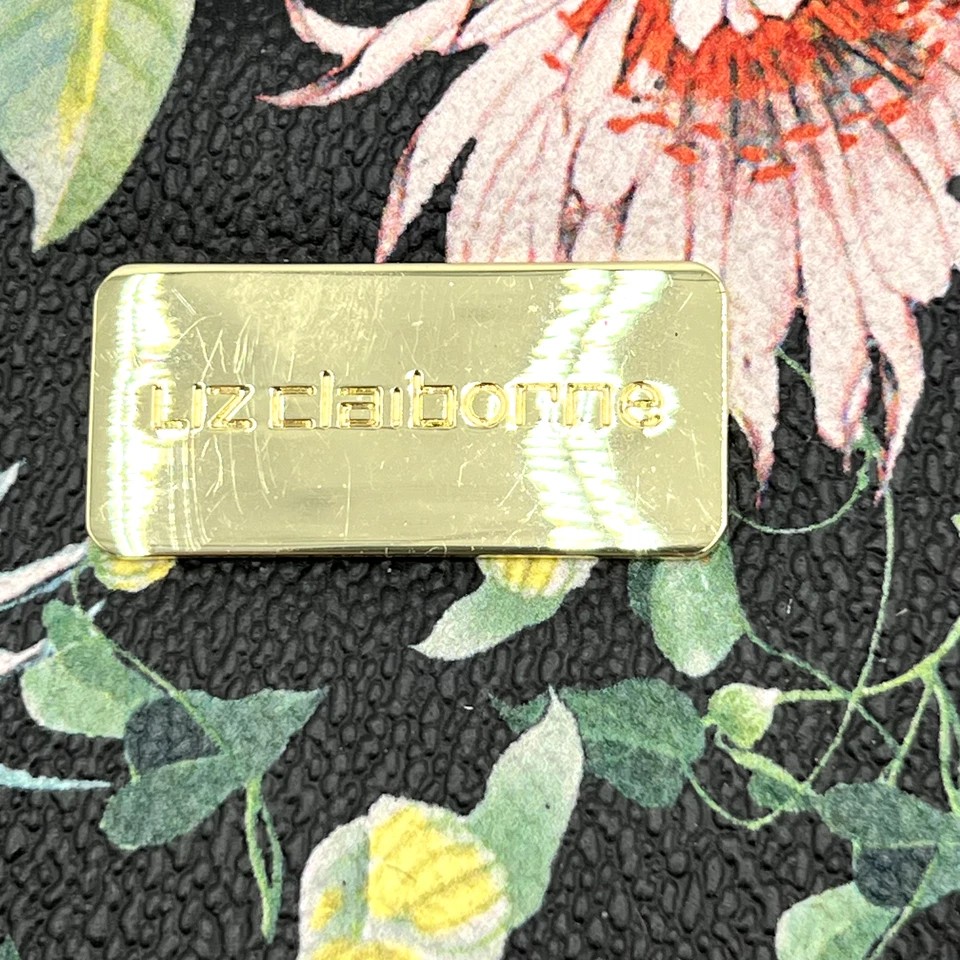 Cartera floral negra Liz Claiborne Foto 2 de 4