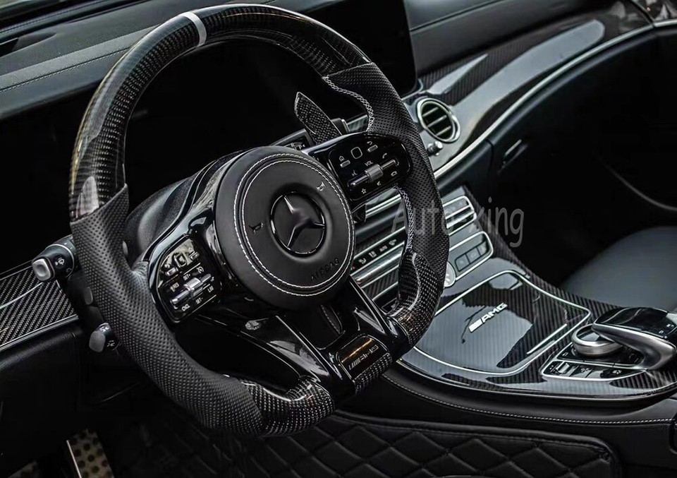 New Carbon Fiber Steering Wheel For MercedesBenz AMG W213 G63 GLE CLA