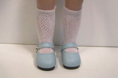 Light Blue Basic Doll Shoes For 10'' Ann Estelle Sophie Patsy (Debs)