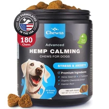 Hemp Calming Chews for Dogs - Anxiety Relief for Dogs - Dog Calming Treats - ...