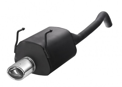 muffler for Ford KA II Hatchback 1.2i 51kW 2008-2012 Single Oval Tip 120x80mm