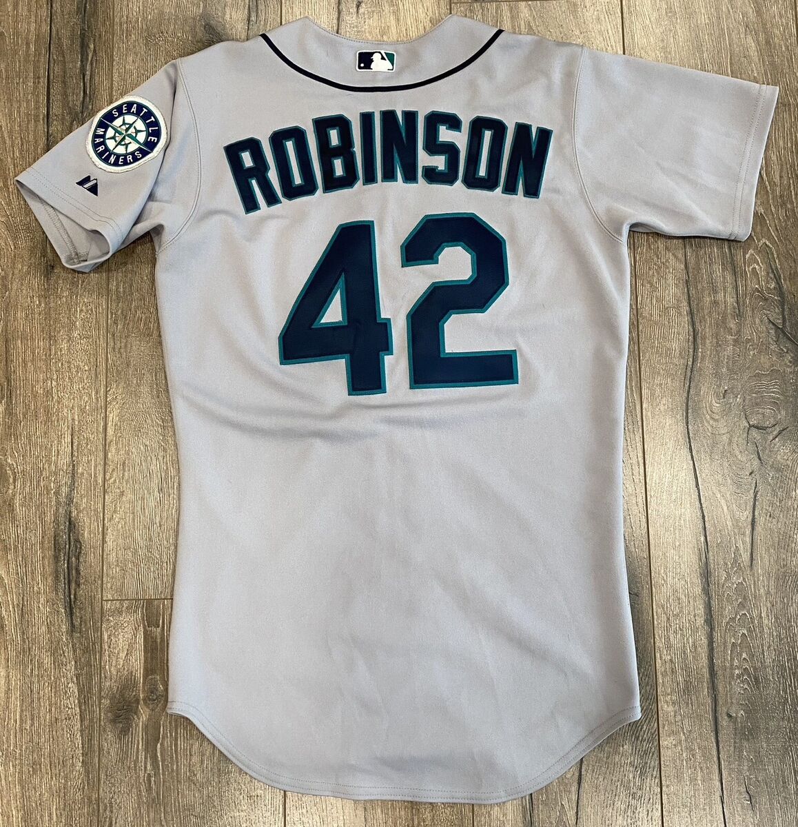 Seattle Mariners Jackie Robinson #42 Majestic Gray Authentic Seattle Mariners Jackie Robinson #42 Majestic Gray Authentic