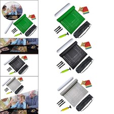 Tappetino Puzzle Rotolo Portatile Tappeto Puzzle Tavola Antiscivolo con Bande