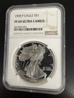 1998-P Proof 1 oz American Silver Eagle NGC PF69 Ultra Cameo