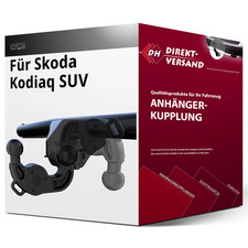 Für Skoda Kodiaq SUV II Typ PS7 (VAPOS) Anhängerkupplung schwenkbar neu