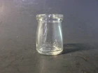 VTG Clear Glass Creamer Jar Vintage Restaurant Individual 1 oz Cream Bottle