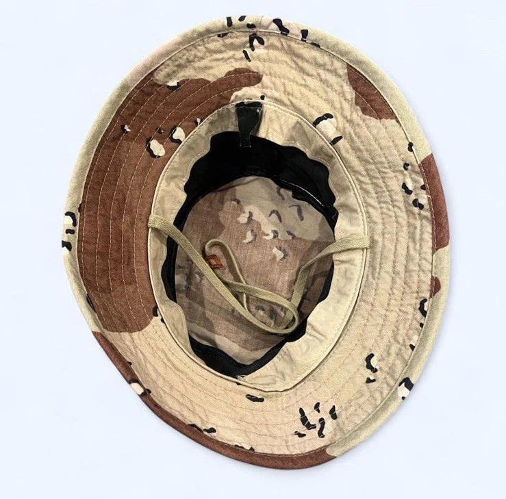 Vintage Chocolate Chip Desert Camo Boonie Hat Military Bucket Sun Hat