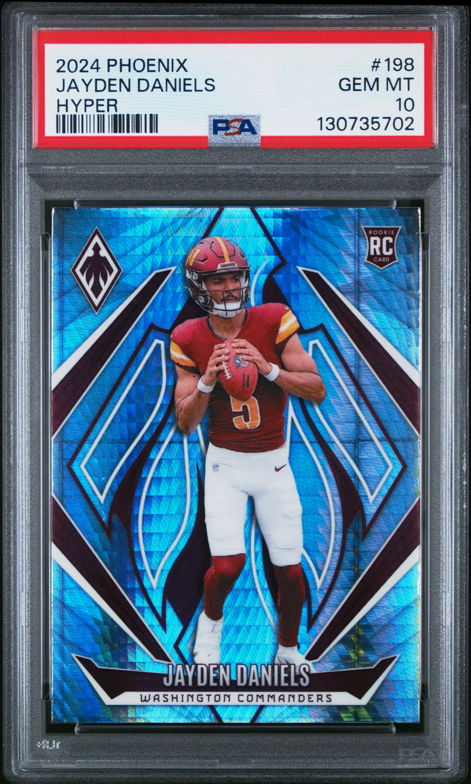 Jayden Daniels - 2024 Panini Phoenix Hyper PSA 10 Rookie