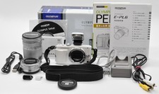Top Quality Olympus Pen Lite E-Pl6 White Double Zoom Kit Comes With Original Box