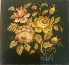VTG Freeman & Co Footstool w/Needlepoint Furniture of Needle Arts Thomasville NC — photo 5