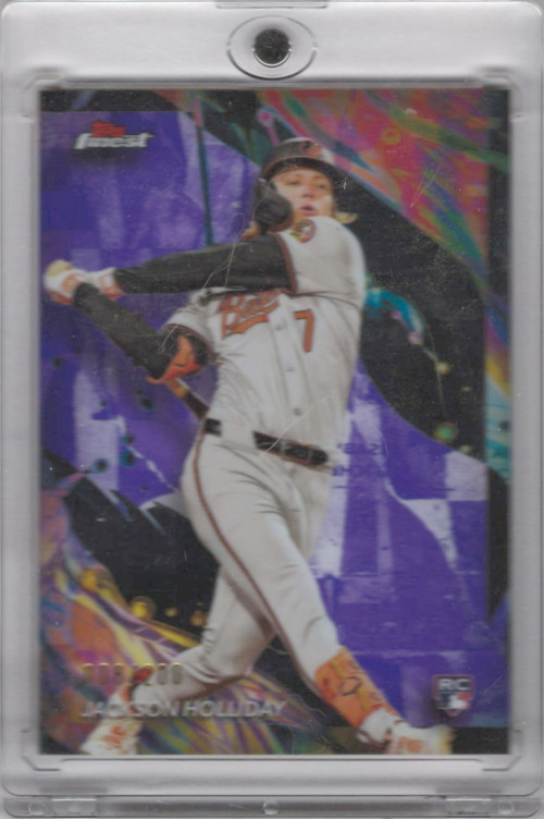 2024 Topps Finest - Uncommon Jackson Holliday #162 Purple Refractor /200 (RC)