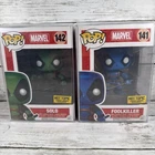 (2) Funko POP! Marvel Deadpool #141 Foolkiller & #142 Solo Hot Topic Exclusive