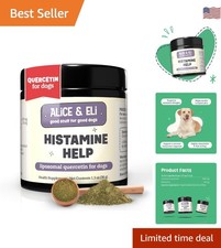 Natural Allergy Support for Large Dogs - 30-Day Liposomal Quercetin  Bromelain