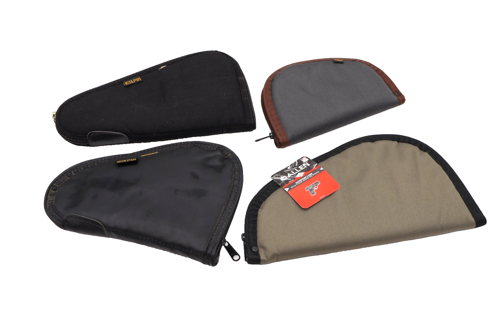 Lot of 4 Handgun Pistol Rugs Soft Zipper Cases Kolpin & Allen | eBay