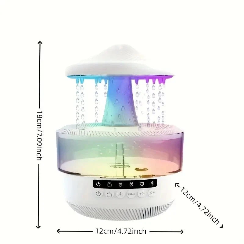 music humidifier (Colorful Raindrop Music Aroma Lamp) - Image 2 of 4