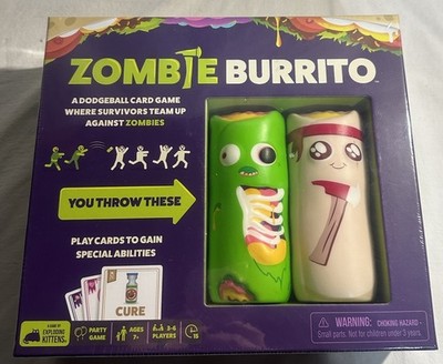 Zombie Burrito A Dodgeball Card Game By Exploding Kittens Throw Party NEW