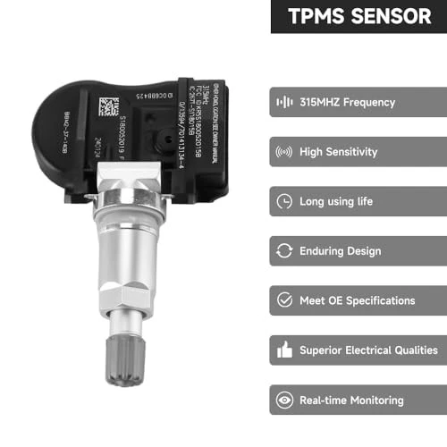 315MHz Tire Pressure Monitoring System Sensors Set of 4 for Mazda CX-9 2007-2012 — 第 3/4 张图片