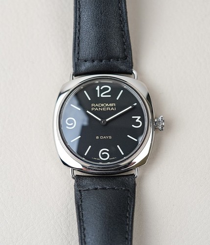 Panerai Radiomir 8 Day Black Seal PAM610 Men's 45mm Steel Manu...
