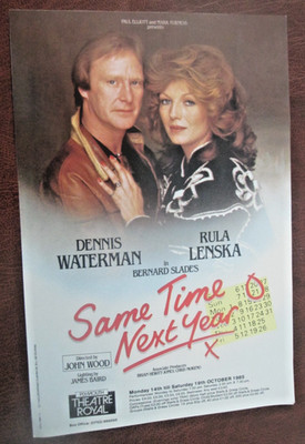 Dennis Waterman Rula Lenska Flyer Same Time Next Year 1985