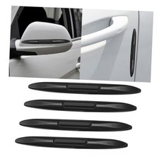 4PCS Car Door Edge Guards Car Side Door Protector, Rearview Anti Black