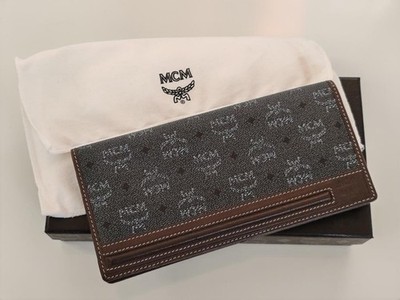 MCM Large Continental Wallet, Brieftasche schwarz-grau dunkelbraun   RARITÄT