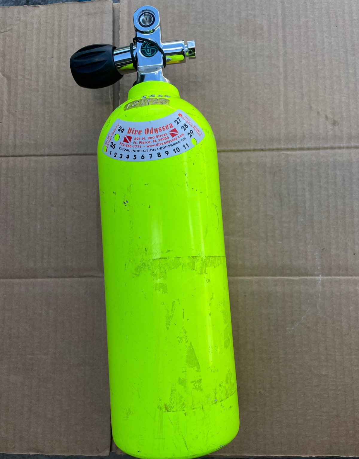 catalina 13 cu ft pony bottle bail out tank with xs scuba tank holder