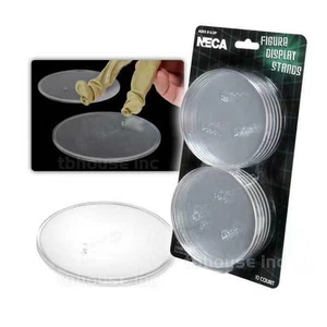 NECA 10 Pcs Clear Action Figure Display Stands Base Fits most 6" to 8" Model