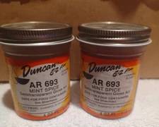 Duncan Discontinued  AR693 MINT SPICE Semi Transparent Gloss Glaze qty 2 - 4 oz.