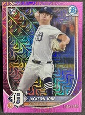 2025 Bowman Mega Box Jackson Jobe Chrome Pink Mojo /199 RC #50