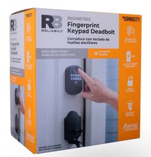 RELIABILT Matte Black Keypad Electronic Deadbolt Lock Model 5996571