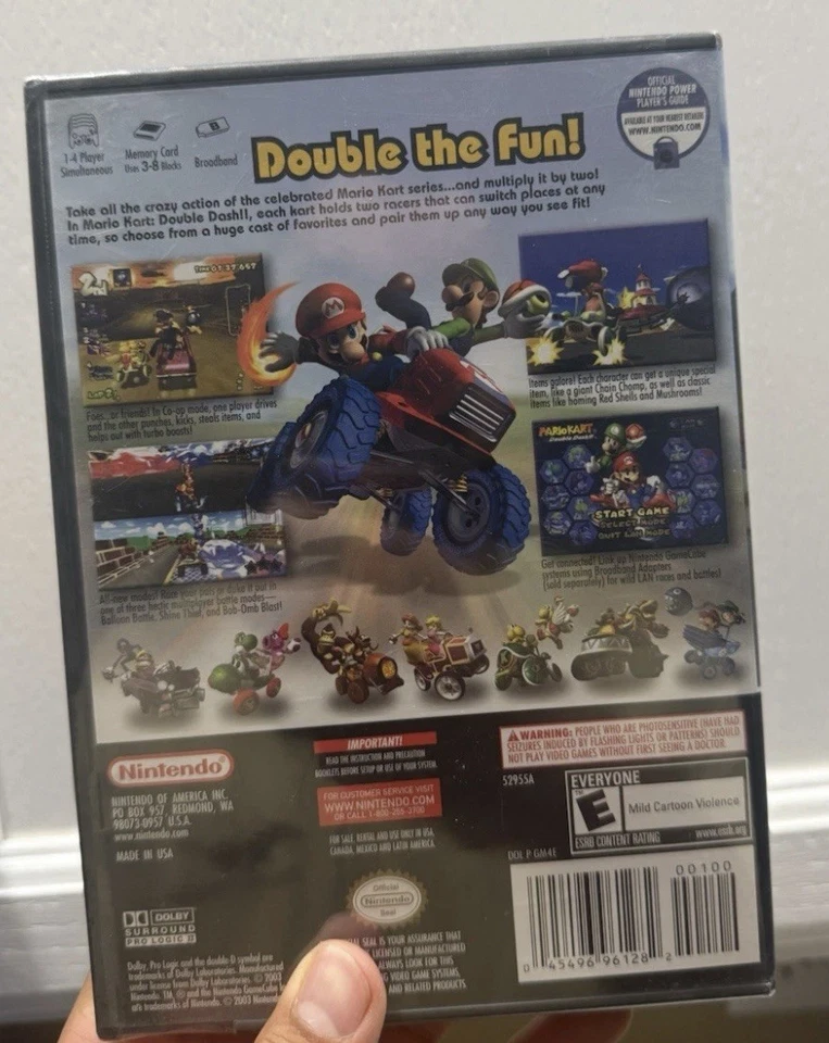 Nintendo GameCube Mario Kart Double Dash Black Label BRAND NEW FACTORY SEALED - Image 4 of 4