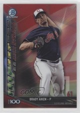 2017 Bowman Chrome Scouts Top 100 Red Refractor 2/5 Brady Aiken #BTP-61 13iq