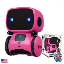 Contixo R1 Kids Robot Toy Pink Interactive Smart Robots Voice Control Talking