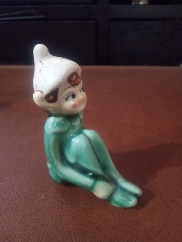 Vintage 1950's Green pixie Elf Japan