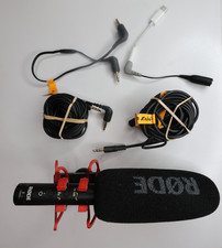 RODE NTG Shotgun Microphone With 3.5mm Cord, VC1 Extension Cord, SC4 3.5mm Cord