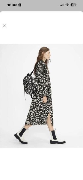 Women Ted Baker Dress Black Viscose XL