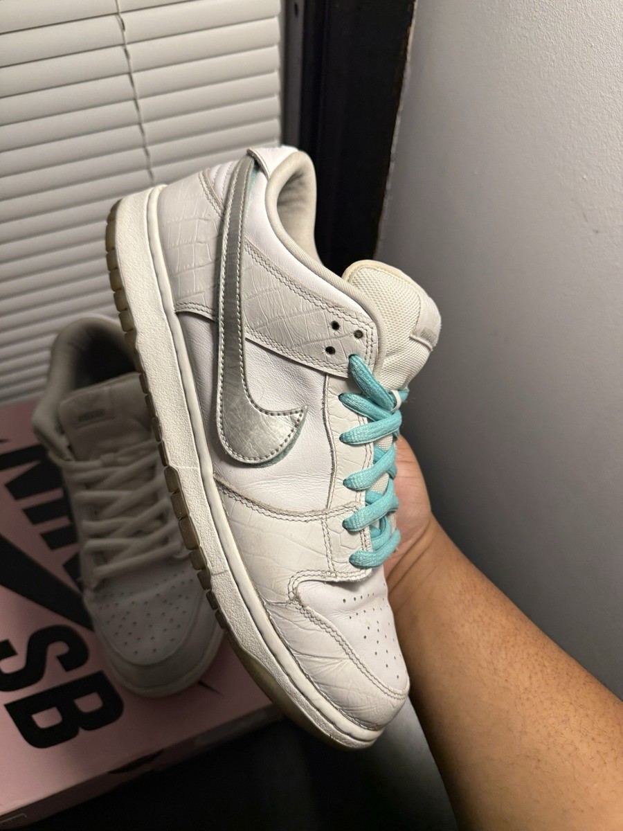 Nike Diamond Supply Co. x Dunk Pro SB Low White Diamond Size 12