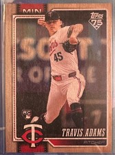 TRAVIS ADAMS 2026 TOPPS SERIES 1 BASEBALL SP WOOD RC PARALLEL #149 #14/25