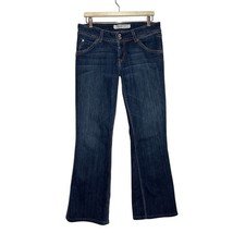 Vintage Y2K Hudson Fine Tailored Jeans Low Rise Flare Bootcut Made in USA Sz 32