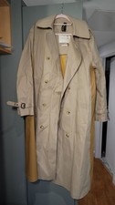 Mackintosh BERLIN Trench Coat XL Beige Bonded Cotton Made in Scotland